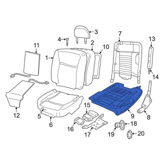 New OEM Front Right Seat Frame Fits, 2006-2011 Lincoln Town Car - Part # 8W1Z5463100A