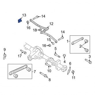 New OEM Right Suspension Trailing Arm Bracket Fits, 2008-2011 Lincoln Town Car - Part # 8W7Z5530A