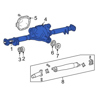 New OEM Rear Differential Housing Fits, 2003-2011 Lincoln Town Car - Part # 6W1Z4010B