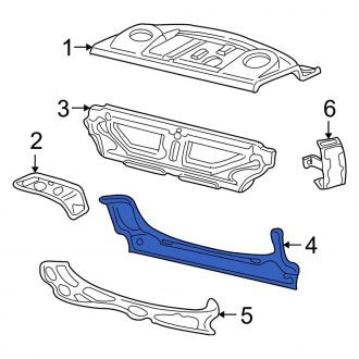New OEM Rear Rear Body Panel Fits, 2003-2011 Lincoln Town Car - Part # 6W1Z5440320A