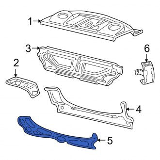 New OEM Rear Lower Rear Body Reinforcement Fits, 2006-2011 Lincoln Town Car - Part # 6W1Z5440338A