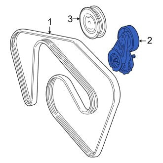 New OEM Accessory Drive Belt Tensioner Assembly Fits, 2000 Lincoln LS - Part # XW4Z6B209AA