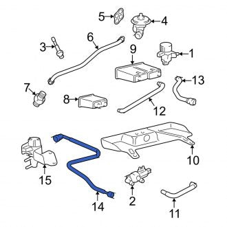 New OEM Evaporative Emissions System Lines Fits, 2003-2005 Lincoln LS - Part # 3W4Z9D289DA