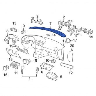 New OEM Front Windshield Defroster Nozzle Fits, 2000-2006 Lincoln LS - Part # XW4Z18490AA