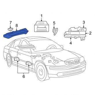 New OEM Rear Radio Speaker Enclosure Fits, 2000-2001 Lincoln LS - Part # YW4Z18C804AA