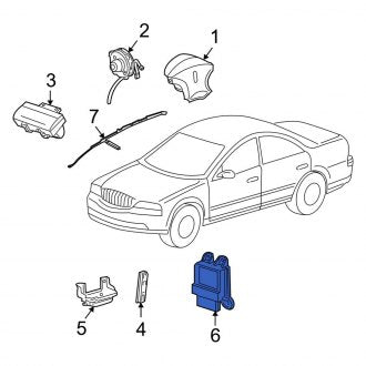 New OEM Air Bag Control Module Fits, 2003-2004 Lincoln LS - Part # 3W4Z14B321AB
