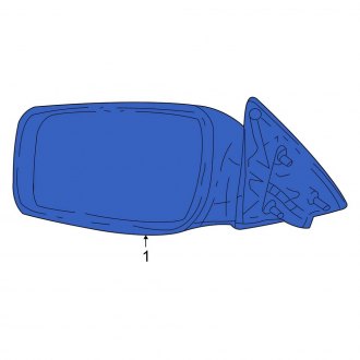 New OEM Front Right Door Mirror Fits, 2003-2006 Lincoln LS - Part # 6W4Z17682AAA