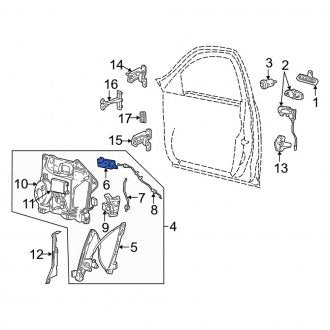 New OEM Front Right Inner Interior Door Handle Fits, 2000-2002 Lincoln LS - Part # YW4Z5421818AA