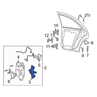 New OEM Rear Left Window Regulator Fits, 2001-2006 Lincoln LS - Part # 5W4Z5427009A