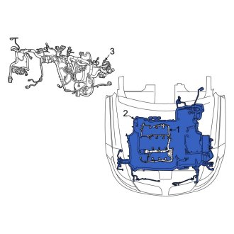 New OEM Engine Wiring Harness Fits, 2015-2016 Lincoln MKS - Part # FA5Z14290B