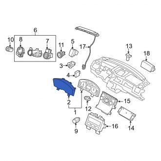 New OEM Instrument Panel Lens Fits, 2010-2012 Lincoln MKS - Part # AA5Z10890A