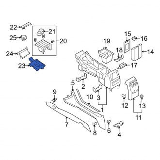 New OEM Automatic Transmission Shift Cover Plate Fits, 2010-2012 Lincoln MKS - Part # AA5Z54045A76DA