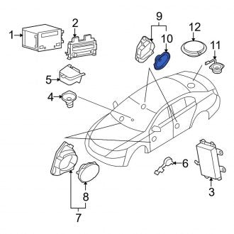 New OEM Rear Speaker Fits, 2009-2016 Lincoln MKS - Part # 8A5Z18808P