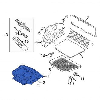 New OEM Rear Floor Carpet Fits, 2009-2012 Lincoln MKS - Part # AA5Z5445443AB
