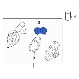 New OEM Lower Radiator Coolant Hose Fits, 2006 Lincoln Zephyr - Part # 6E5Z8286BA