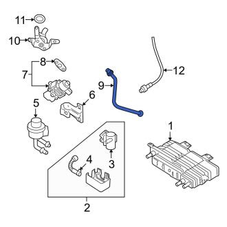 New OEM Exhaust Gas Recirculation Tube (3M4Z9E470BA) Fits, 2006 Lincoln Zephyr - Part # 3M4Z9E470BA