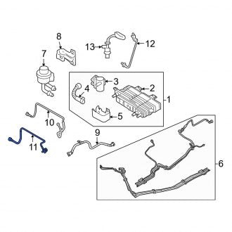 New OEM Evaporative Emissions System Lines Fits, 2011-2012 Lincoln MKZ - Part # 9E5Z9G271D