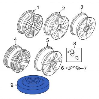 New OEM Wheel Fits, 2007-2009 Lincoln MKZ - Part # 7H6Z1007A