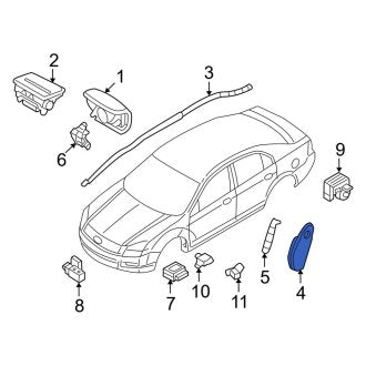 New OEM Front Right Seat Air Bag Fits, 2008-2009 Lincoln MKZ - Part # 8H6Z54611D10AB