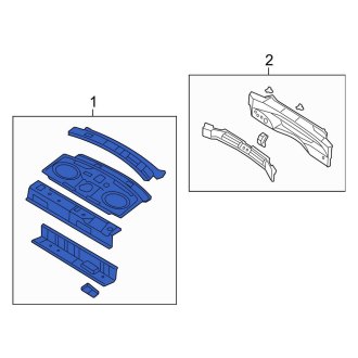 New OEM Rear Package Tray Fits, 2010-2012 Lincoln MKZ - Part # BH6Z5446668AA