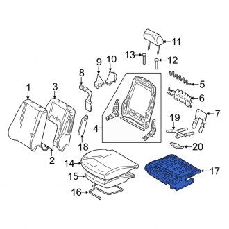 New OEM Front Left Seat Frame Fits, 2007-2012 Lincoln MKZ - Part # AE5Z5463101A