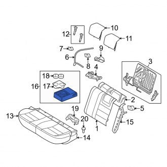 New OEM Rear Seat Armrest Fits, 2012 Lincoln MKZ - Part # CH6Z5467112CA