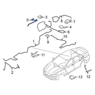 New OEM Front Antenna Cable Fits, 2015-2020 Lincoln MKZ - Part # DP5Z18812F