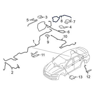 New OEM GPS Navigation System Antenna Cable Fits, 2017-2020 Lincoln MKZ - Part # HP5Z18812F