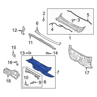 New OEM Firewall Fits, 2014 Lincoln MKZ - Part # DP5Z5401610B