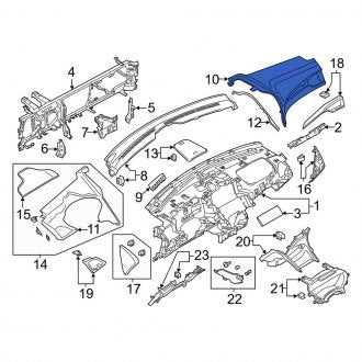 New OEM Right Instrument Panel Pad Fits, 2013-2014 Lincoln MKZ - Part # DP5Z54044F58AB