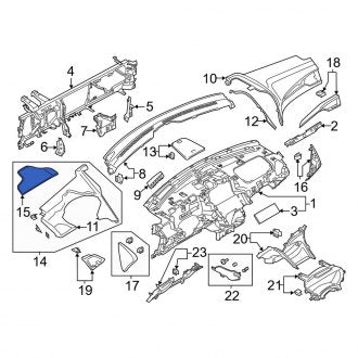 New OEM Instrument Panel Cover Fits, 2013-2014 Lincoln MKZ - Part # DP5Z10A855AA