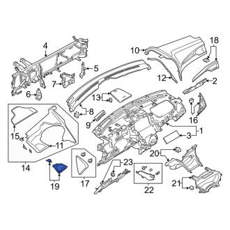 New OEM Left Instrument Panel Molding Fits, 2017-2020 Lincoln MKZ - Part # HP5Z54044A91HA