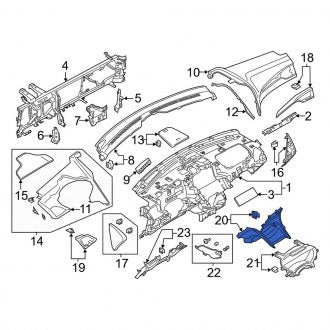 New OEM Center Instrument Panel Trim Panel Fits, 2017-2020 Lincoln MKZ - Part # DP5Z5404608AN