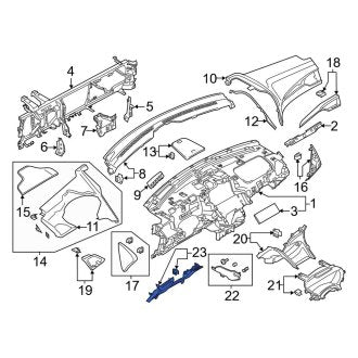 New OEM Instrument Panel Knee Bolster Fits, 2013-2014 Lincoln MKZ - Part # DP5Z5404459BB