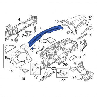 New OEM Dashboard Air Vent Trim Fits, 2015-2020 Lincoln MKZ - Part # FP5Z54044E82BC