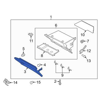 New OEM Front Glove Box Door Fits, 2013-2014 Lincoln MKZ - Part # DP5Z5406010AA