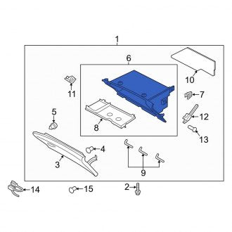 New OEM Front Glove Box Fits, 2013-2020 Lincoln MKZ - Part # DP5Z5413594AA