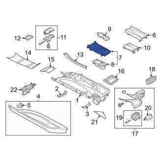 New OEM Right Console Trim Panel Fits, 2013-2014 Lincoln MKZ - Part # DP5Z54061A16AB