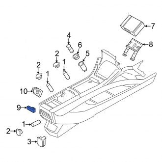 New OEM Seat Heater Switch Fits, 2013 Lincoln MKZ - Part # DP5Z14D694AA