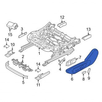 New OEM Front Right Seat Trim Panel Fits, 2015-2016 Lincoln MKZ - Part # FP5Z5462186AB