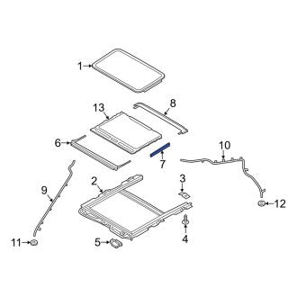 New OEM Sunroof Cover Fits, 2015-2020 Lincoln MKZ - Part # FP5Z54519A02BF