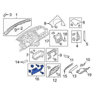 New OEM Instrument Panel Knee Bolster Fits, 2010-2012 Lincoln MKT - Part # AE9Z7404459BD