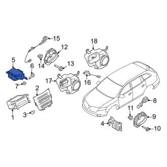 New OEM Front Lower Speaker Fits, 2013-2019 Lincoln MKT - Part # DE9Z18808C