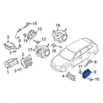 New OEM Speaker Fits, 2010-2019 Lincoln MKT - Part # AE9Z18808L