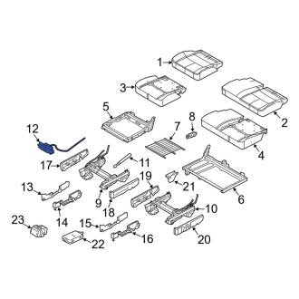 New OEM Center Seat Motor Fits, 2010-2015 Lincoln MKT - Part # FE9Z74600E22A