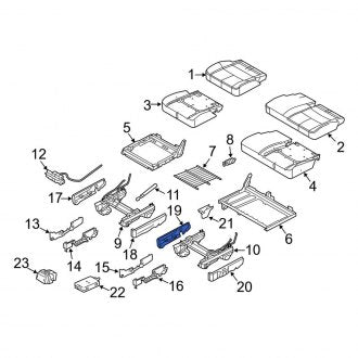 New OEM Rear Right Lower Seat Frame Trim Panel Fits, 2010 Lincoln MKT - Part # DE9Z7460512EF