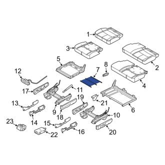 New OEM Front Right Seat Cushion Foam Fits, 2012 Lincoln MKT - Part # AE9Z74632A22B