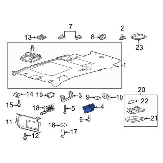 New OEM Rear Right Interior Grab Bar Fits, 2010-2012 Lincoln MKT - Part # AE9Z7431406AA