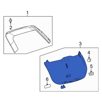 New OEM Rear Lower Liftgate Trim Fits, 2010-2012 Lincoln MKT - Part # AE9Z7440704AA
