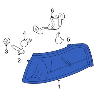 New OEM Front Right Turn Signal Light Housing Fits, 2011 Mercury Grand Marquis - Part # BW3Z13200A